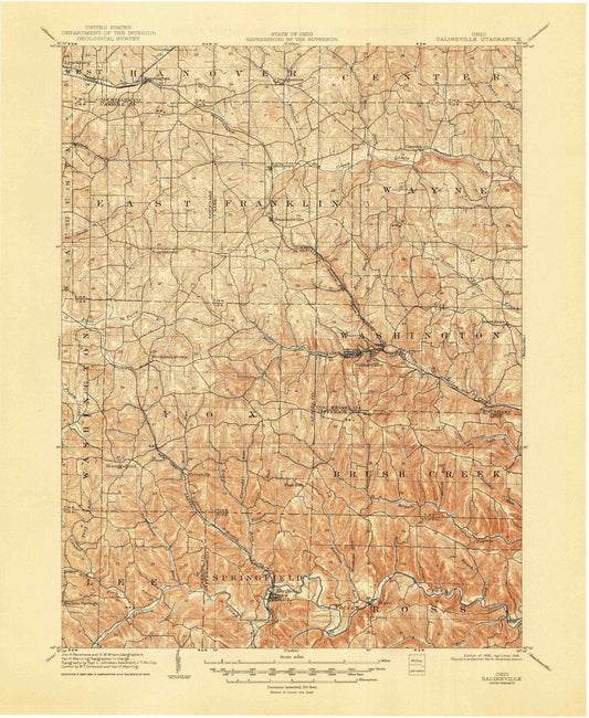 1905 Salineville, OH - Ohio - USGS Topographic Map