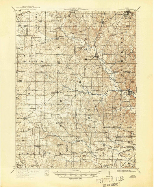 1915 Shauck, OH - Ohio - USGS Topographic Map
