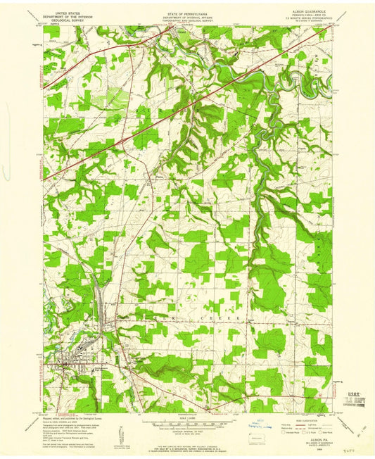 1959 Albion, PA - Pennsylvania - USGS Topographic Map