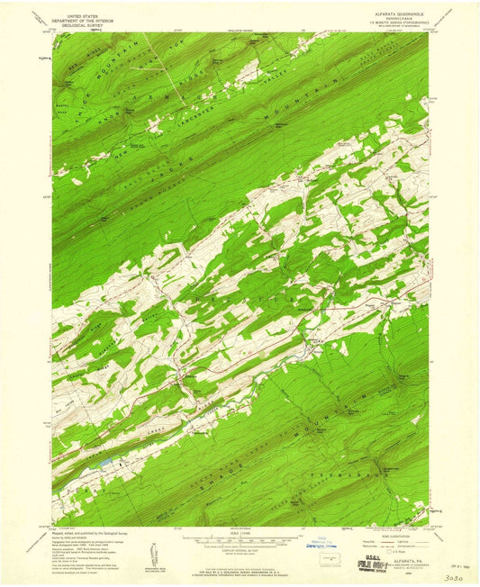 1959 Alfarata, PA - Pennsylvania - USGS Topographic Map