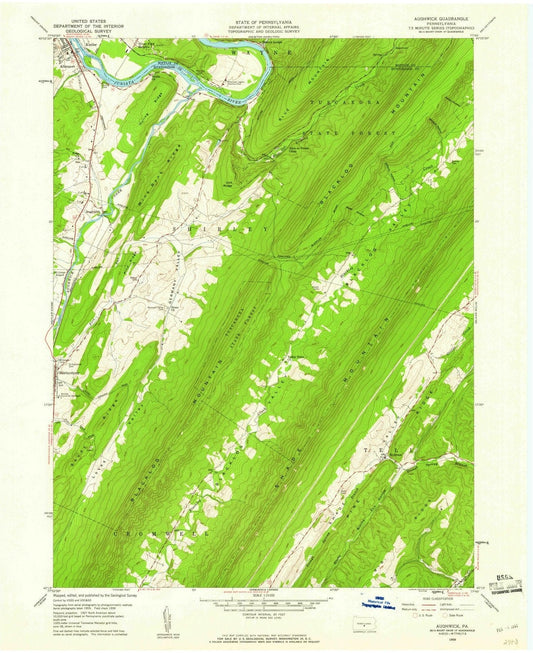 1959 Aughwick, PA - Pennsylvania - USGS Topographic Map