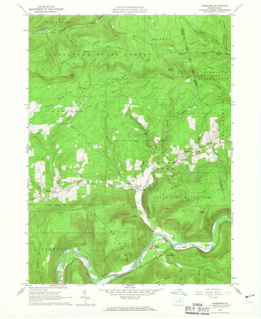1965 Barbours, PA - Pennsylvania - USGS Topographic Map