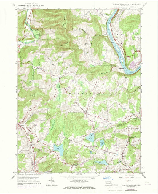 1946 Center Moreland, PA - Pennsylvania - USGS Topographic Map