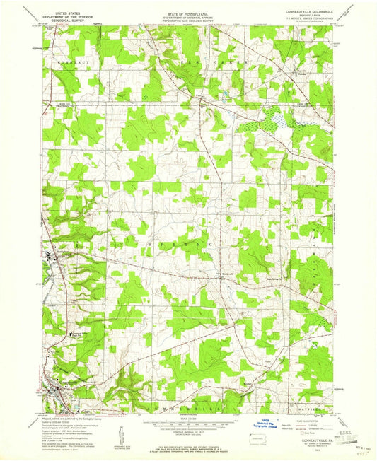 1959 Conneautville, PA - Pennsylvania - USGS Topographic Map