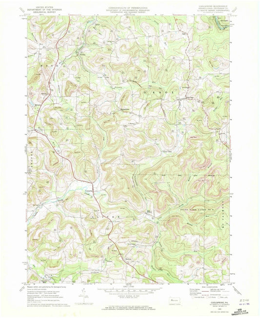 1969 Coolspring, PA - Pennsylvania - USGS Topographic Map