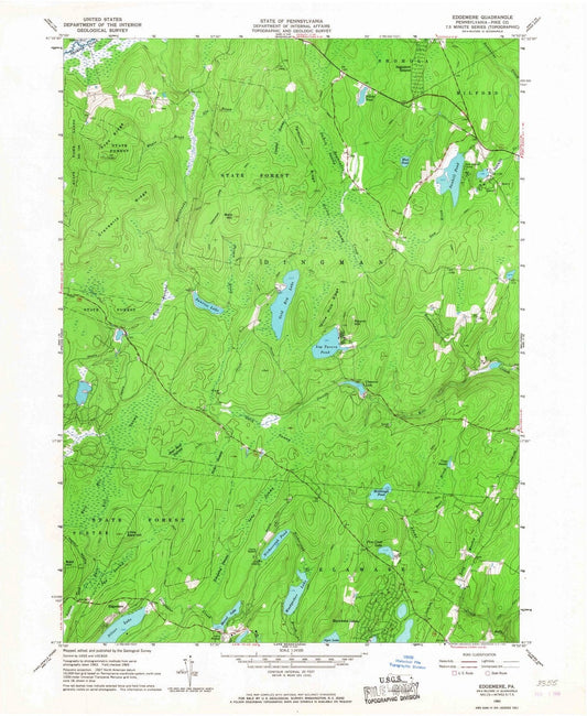 1965 Edgemere, PA - Pennsylvania - USGS Topographic Map