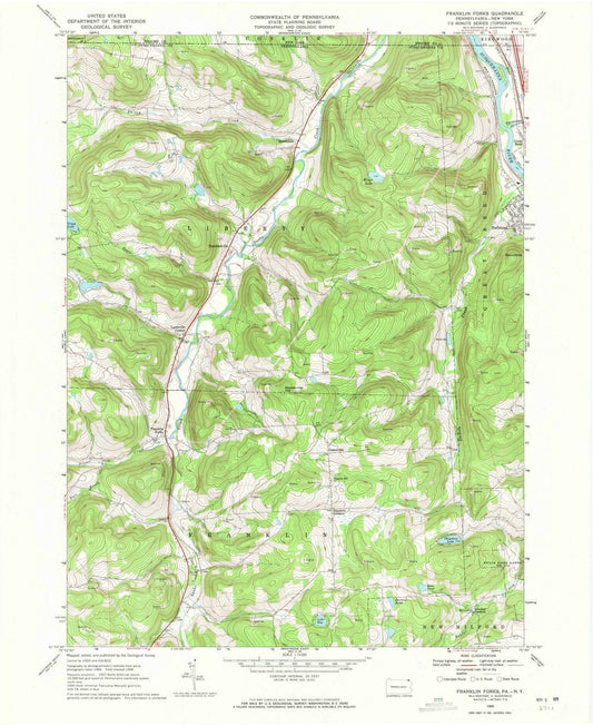 1968 Forks, PA - Pennsylvania - USGS Topographic Map