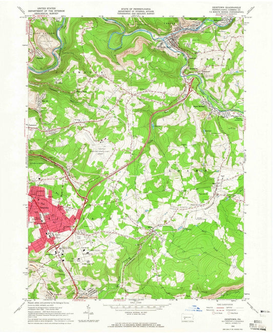 1964 Geistown, PA - Pennsylvania - USGS Topographic Map