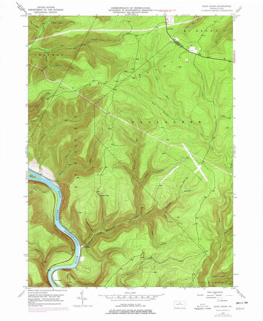 1946 Glen Union, PA - Pennsylvania - USGS Topographic Map