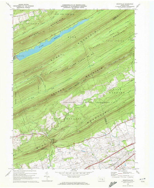 1969 Grantville, PA - Pennsylvania - USGS Topographic Map