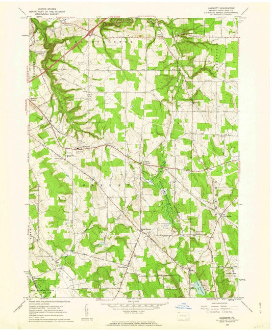 1960 Hammett, PA - Pennsylvania - USGS Topographic Map