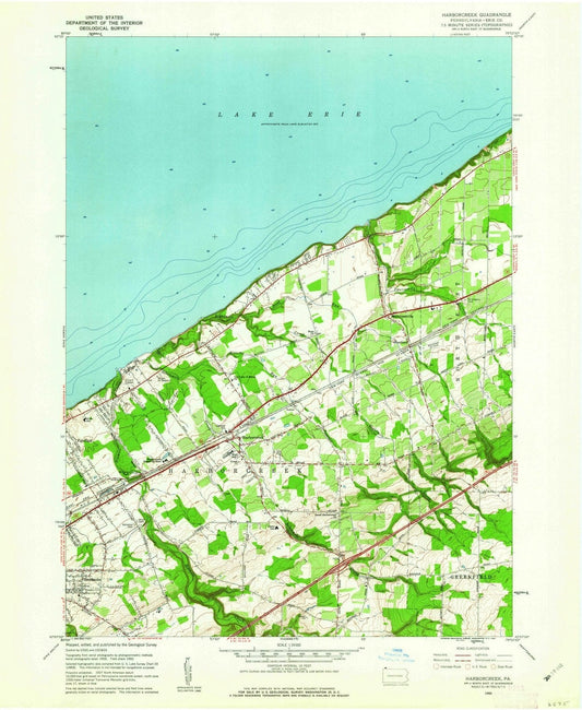 1960 Harborcreek, PA - Pennsylvania - USGS Topographic Map
