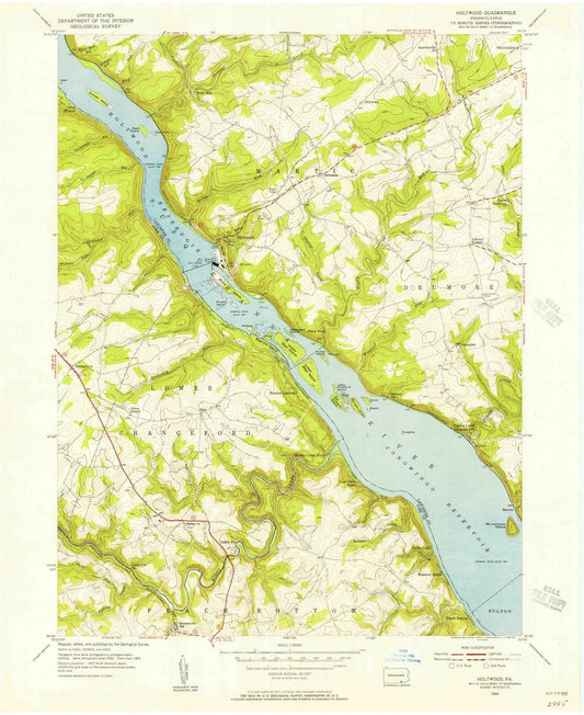 1955 Holtwood, PA - Pennsylvania - USGS Topographic Map
