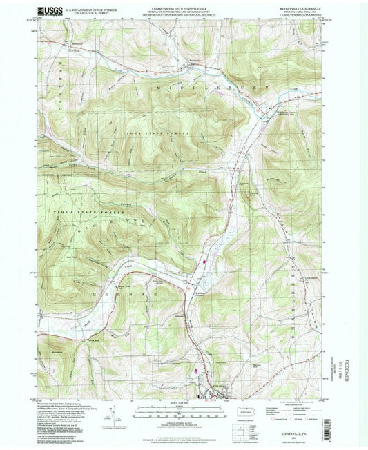1994 Keeneyville, PA - Pennsylvania - USGS Topographic Map