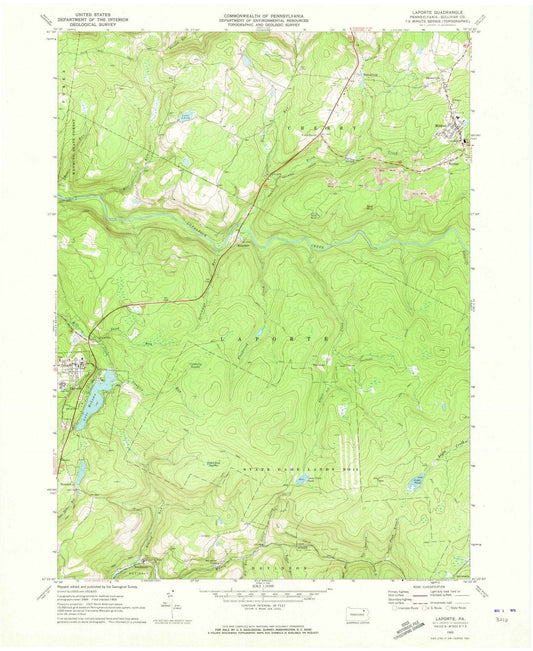 1969 LaPorte, PA - Pennsylvania - USGS Topographic Map