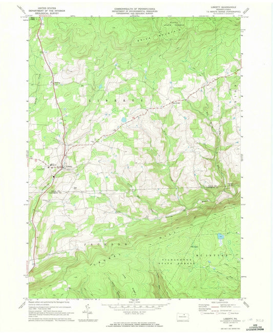 1969 Liberty, PA - Pennsylvania - USGS Topographic Map