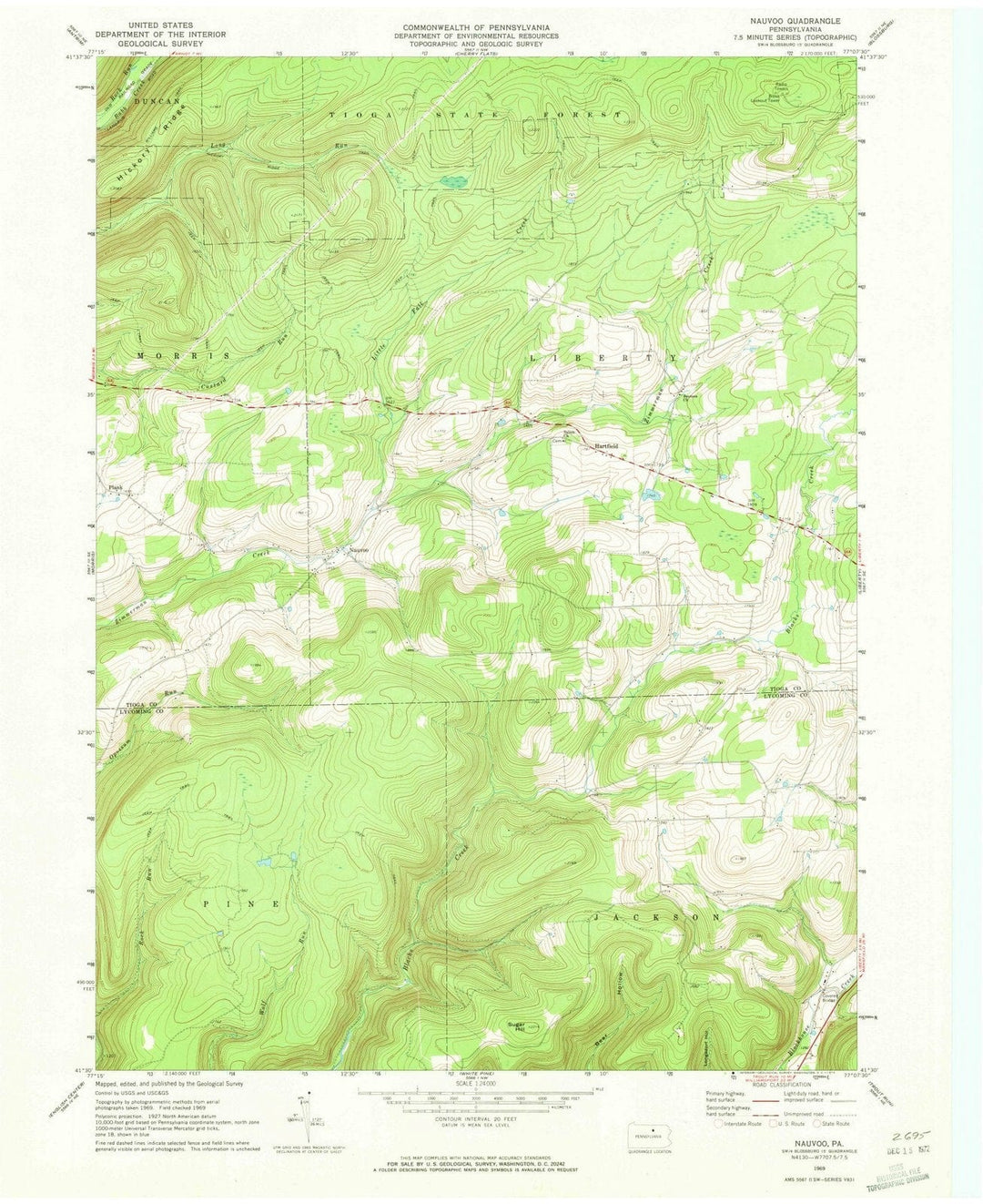 1969 Nauvoo, PA - Pennsylvania - USGS Topographic Map