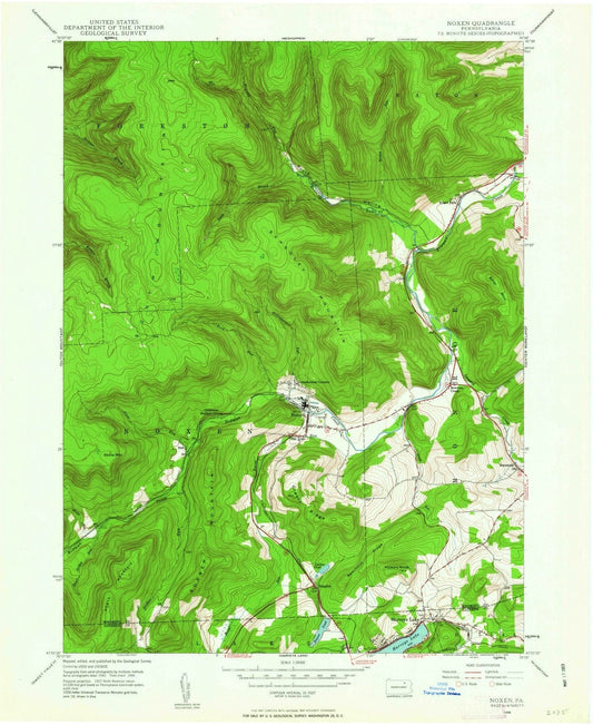 1946 Noxen, PA - Pennsylvania - USGS Topographic Map