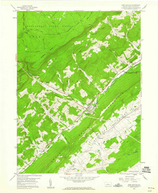 1959 Port Matilda, PA - Pennsylvania - USGS Topographic Map