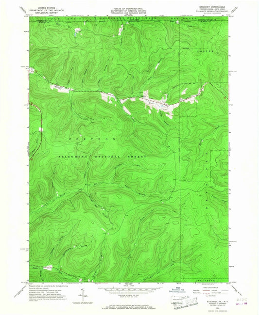 1966 Stickney, PA - Pennsylvania - USGS Topographic Map