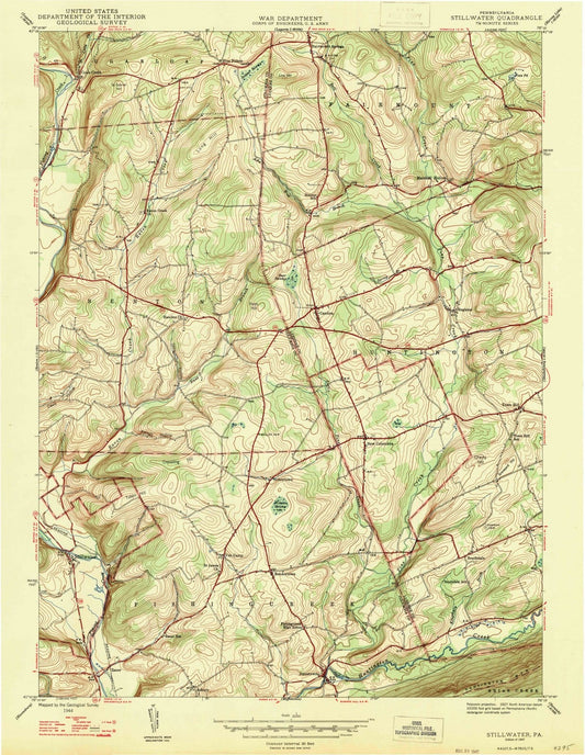 1947 Stillwater, PA - Pennsylvania - USGS Topographic Map
