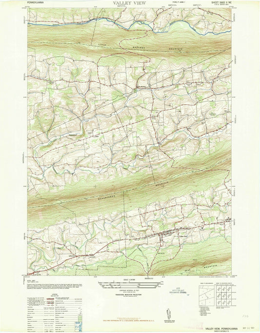 1947 Valley View, PA - Pennsylvania - USGS Topographic Map
