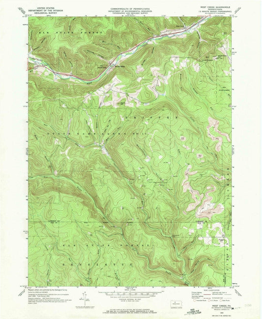1969 West Creek, PA - Pennsylvania - USGS Topographic Map
