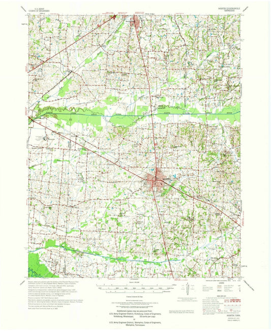 1972 Martin, TN - Tennessee - USGS Topographic Map