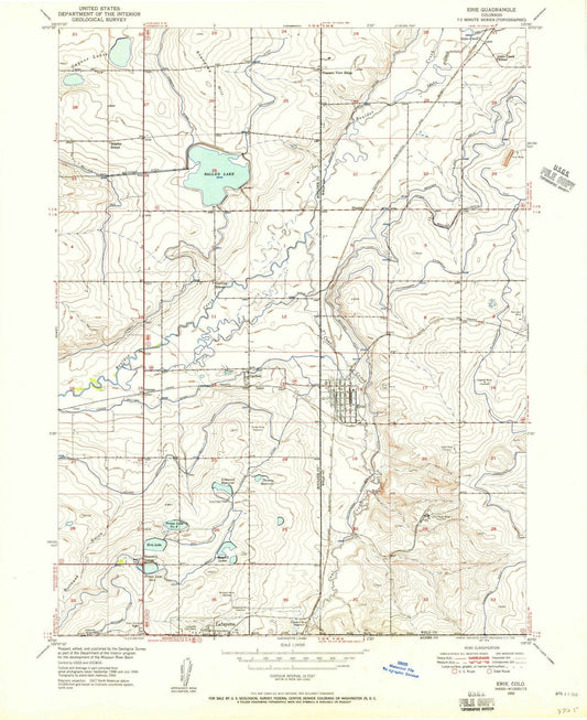 1950 Erie, CO - Colorado - USGS Topographic Map