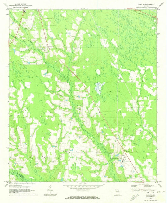 1971 Alma, GA - Georgia - USGS Topographic Map
