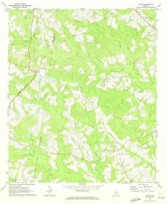1970 Alston, GA - Georgia - USGS Topographic Map