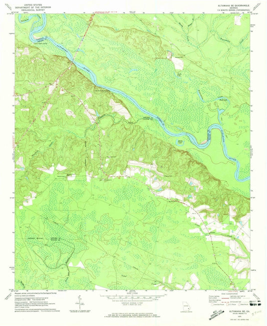 1970 Altamaha, GA - Georgia - USGS Topographic Map