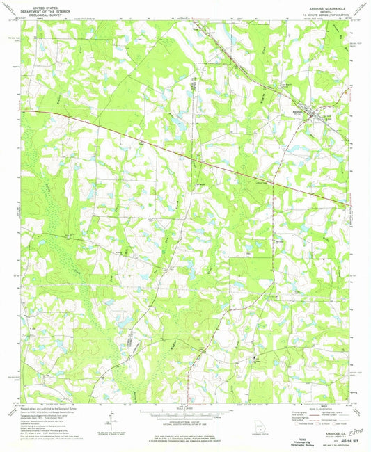 1972 Ambrose, GA - Georgia - USGS Topographic Map