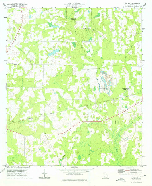 1973 Bancroft, GA - Georgia - USGS Topographic Map