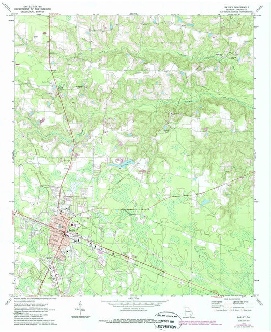1970 Baxley, GA - Georgia - USGS Topographic Map v2