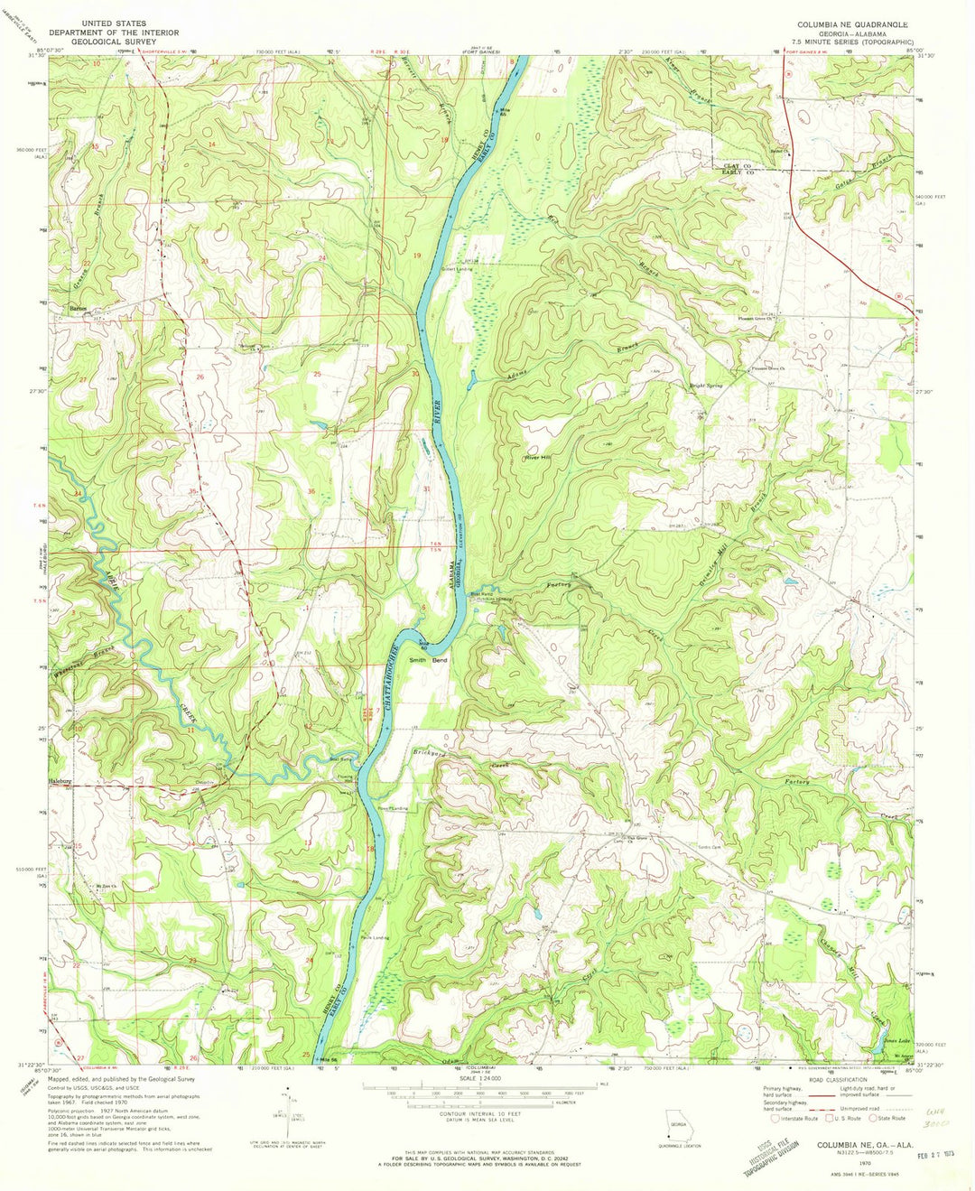 1970 Columbia, GA - Georgia - USGS Topographic Map