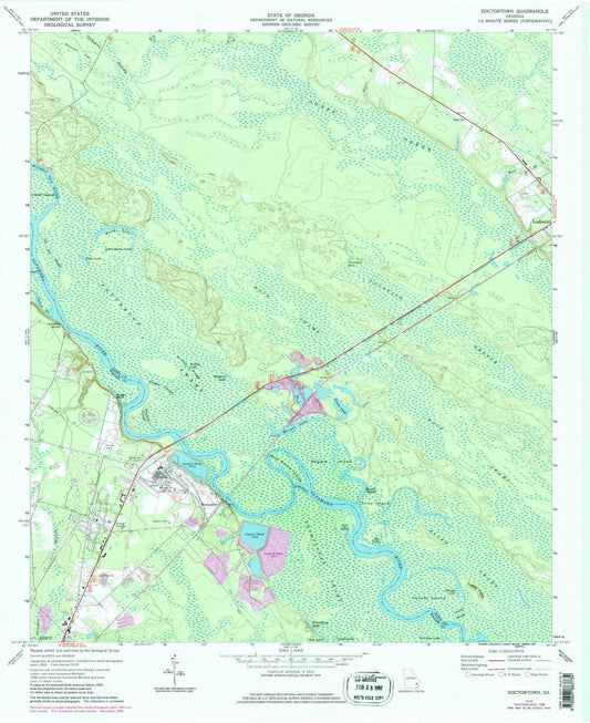 1970 Doctortown, GA - Georgia - USGS Topographic Map
