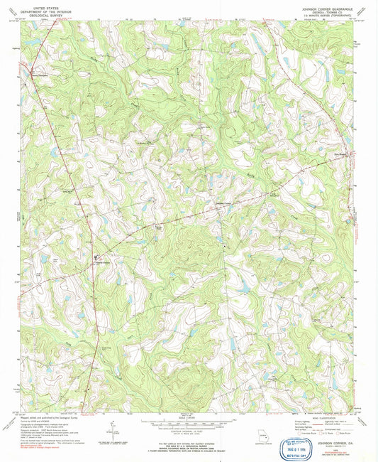 1970 Johnson Corner, GA - Georgia - USGS Topographic Map