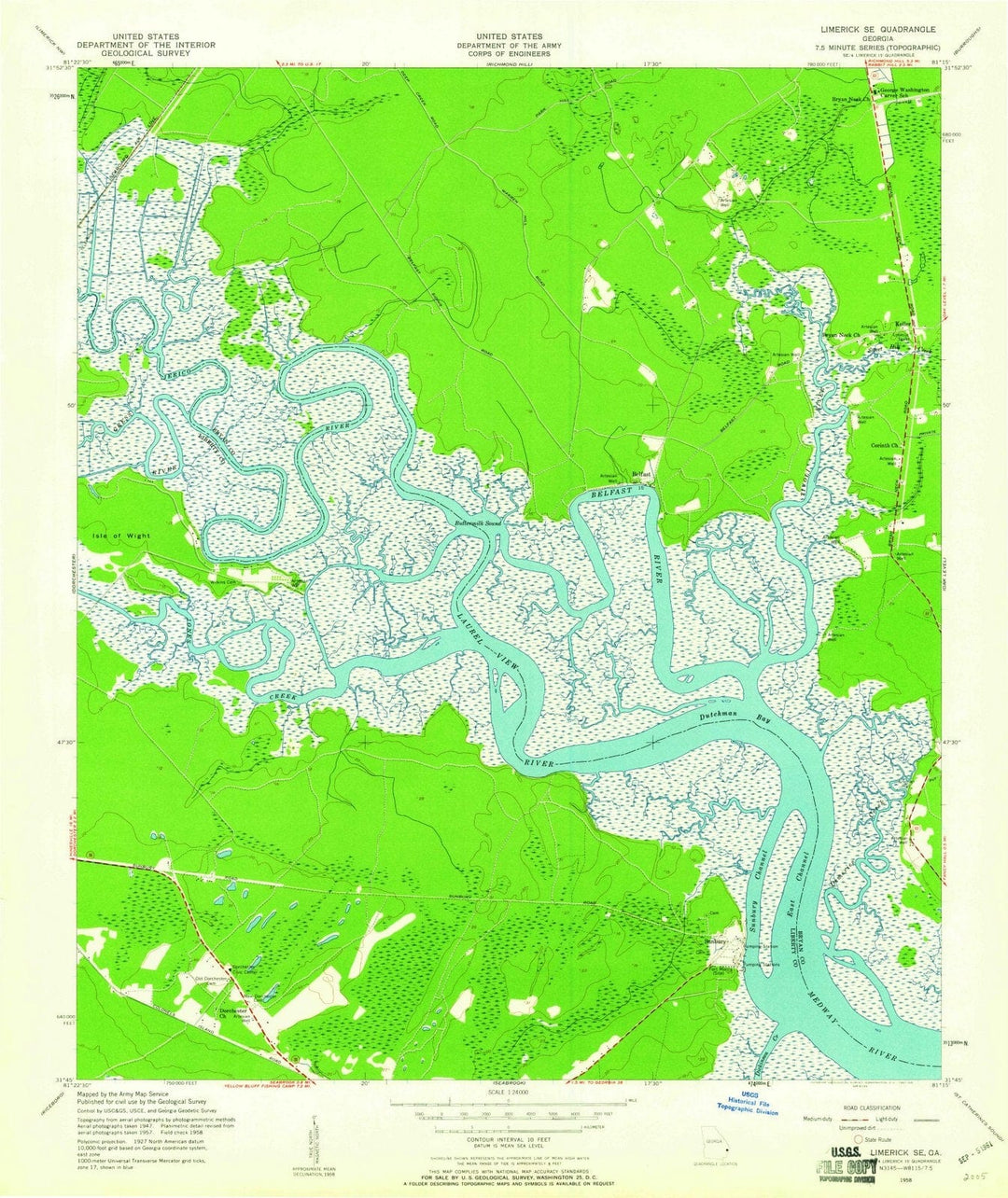 1958 Limerick, GA - Georgia - USGS Topographic Map v2