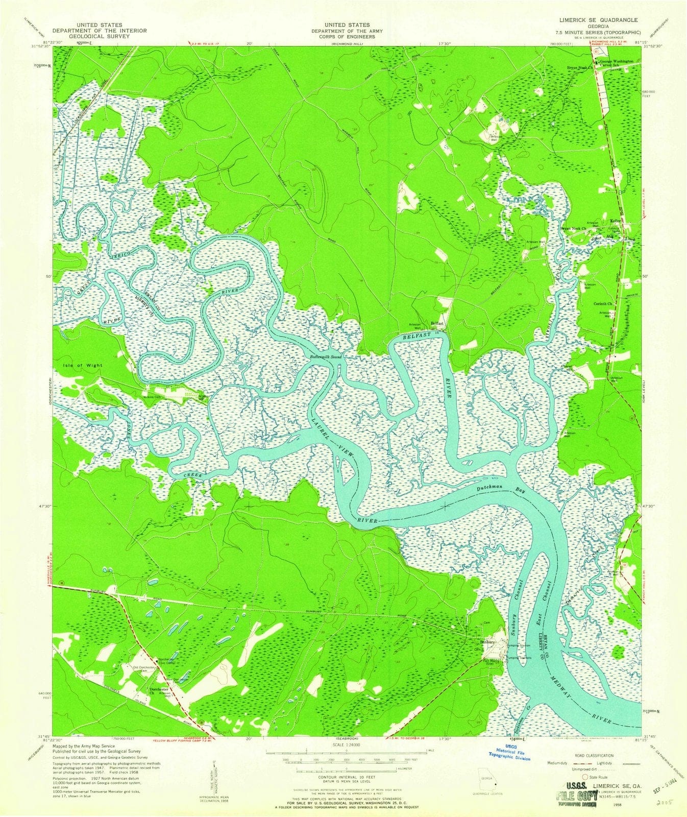1958 Limerick, GA - Georgia - USGS Topographic Map v2