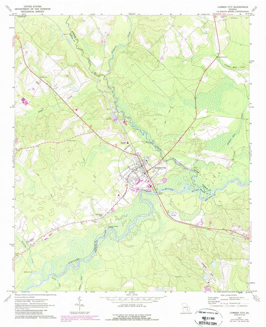 1971 Lumber City, GA - Georgia - USGS Topographic Map