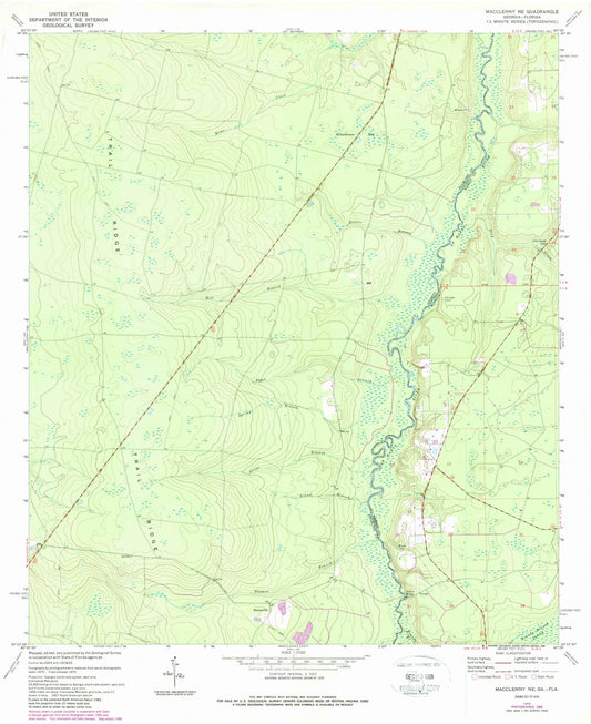 1972 Macclenny, GA - Georgia - USGS Topographic Map
