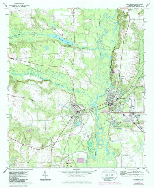 1971 Montezuma, GA - Georgia - USGS Topographic Map
