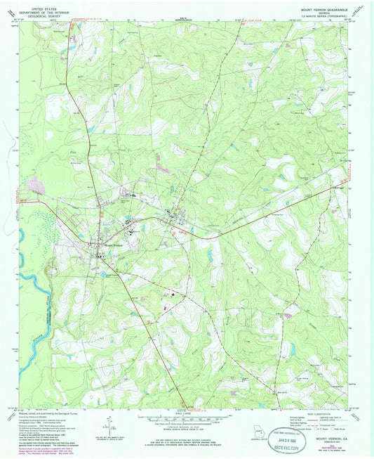1970 Mount Vernon, GA - Georgia - USGS Topographic Map