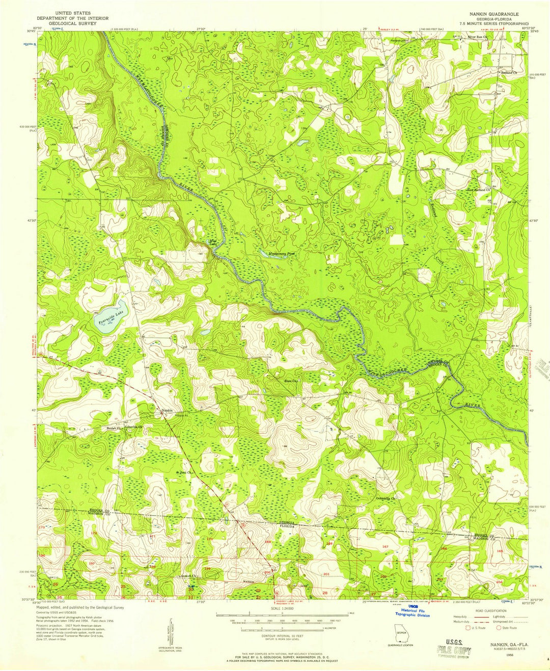 1956 Nankin, GA - Georgia - USGS Topographic Map