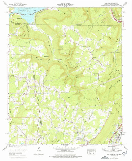 1970 New Home, GA - Georgia - USGS Topographic Map