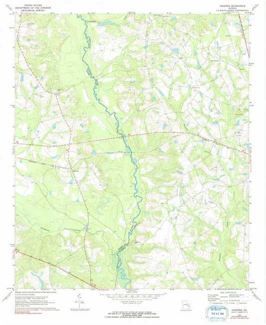 1970 Ohoopee, GA - Georgia - USGS Topographic Map