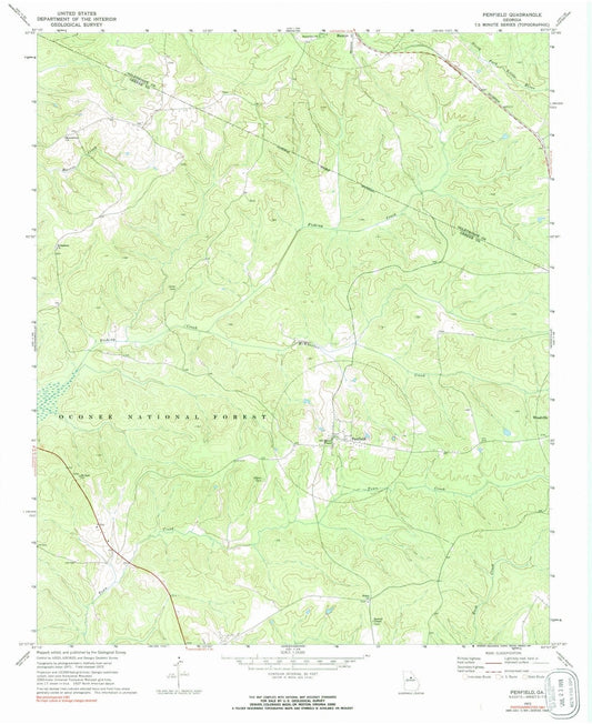 1972 Penfield, GA - Georgia - USGS Topographic Map