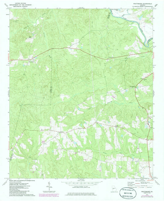 1971 Prattsburg, GA - Georgia - USGS Topographic Map