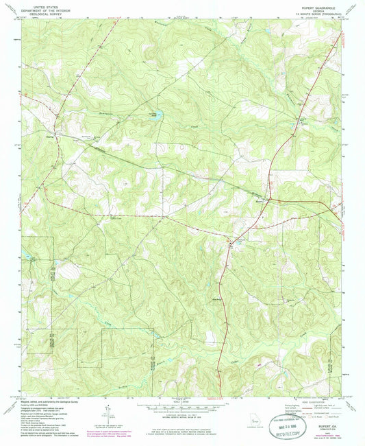 1971 Rupert, GA - Georgia - USGS Topographic Map